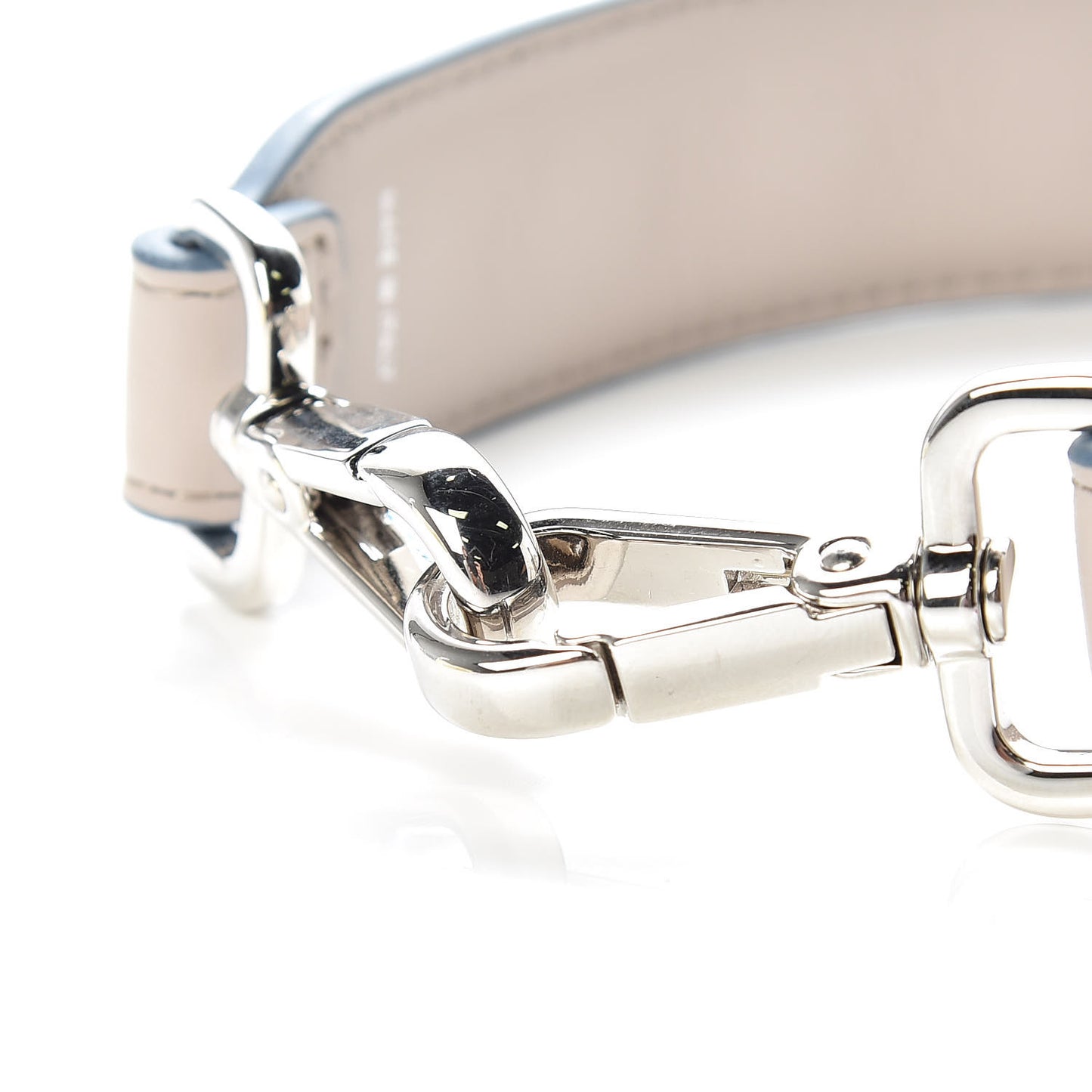 Vitello Dolce Plexiglass Studded Mini Strap You Grigio Polvere Multicolor