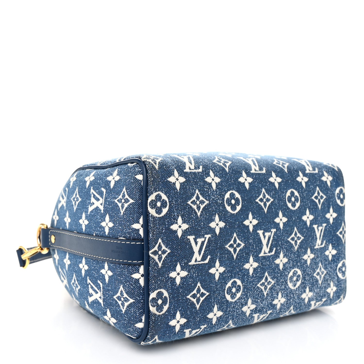 Louis Vuitton Monogram Jacquard Denim Speedy Bandouliere 25 Bleu 4 of 10