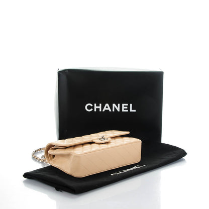 Chanel Caviar Quilted Medium Double Flap Beige Clair 5 of 10