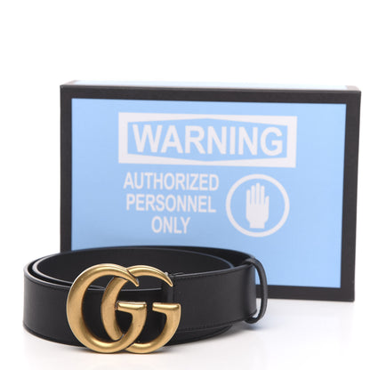 Gucci Calfskin Double G 40mm Belt 80 32 Black 5 of 5