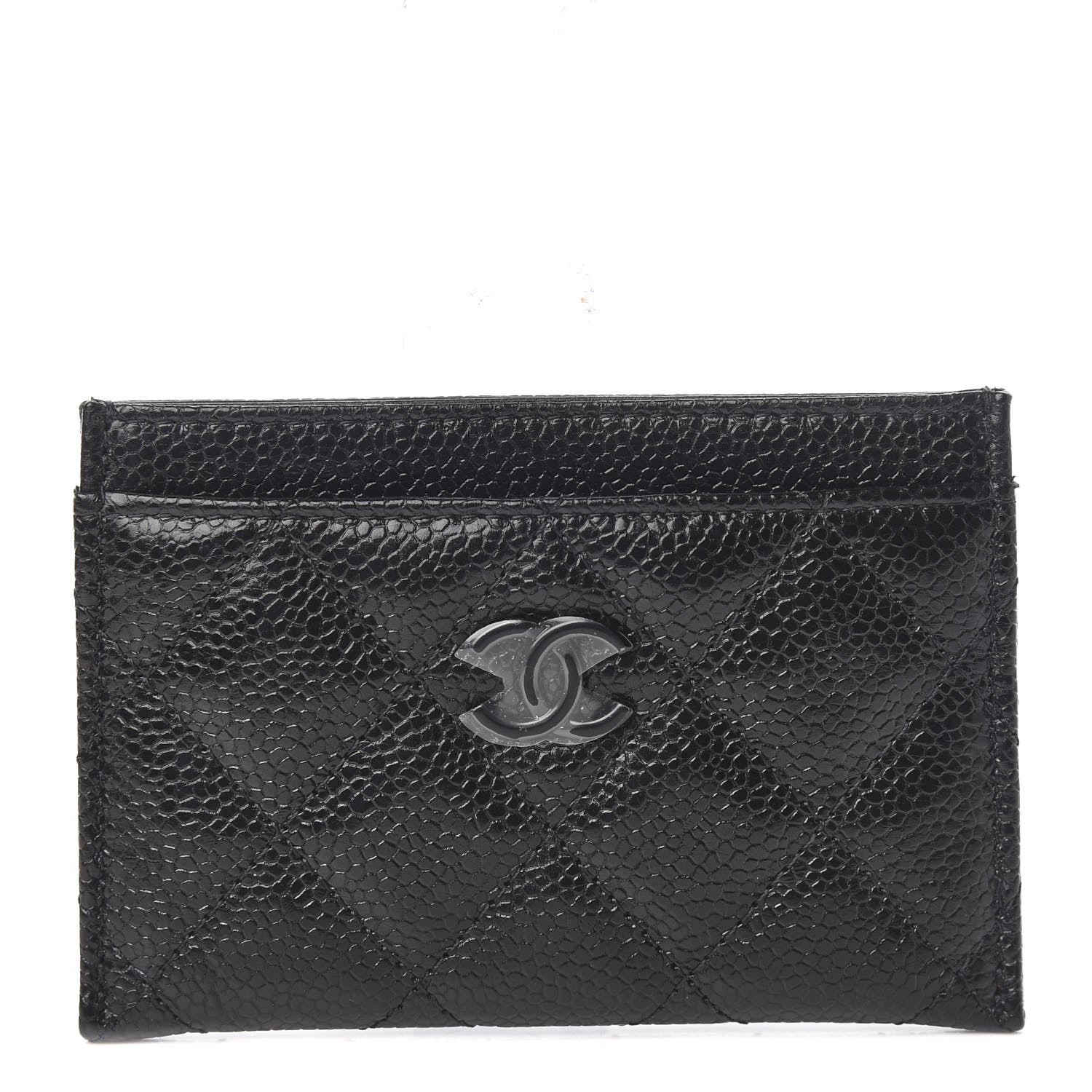 Chanel Caviar Quilted Incognito Card Holder Black 1 of 9