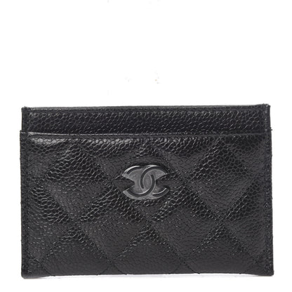 Chanel Caviar Quilted Incognito Card Holder Black 1 of 9