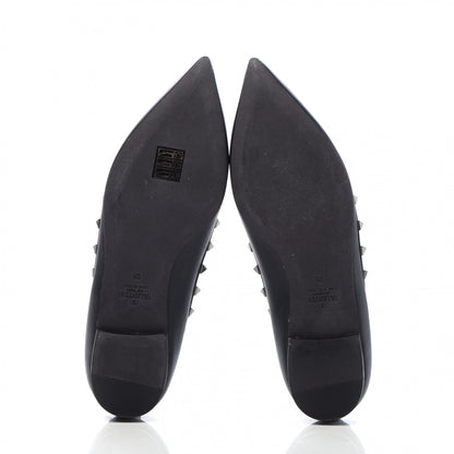 Valentino Garavani Nappa Rockstud Ballerina Flats 39 Black 5 of 8