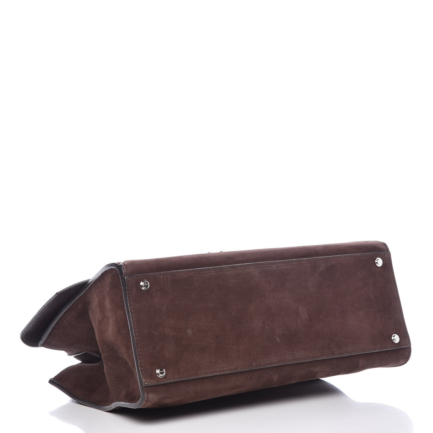 Suede Medium Obsedia Satchel Brown