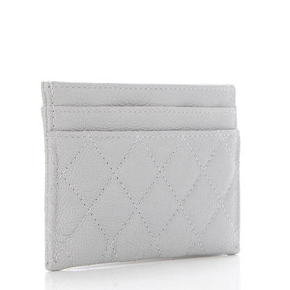 Chanel Caviar Quilted Boy Card Holder Grey 3 of 9