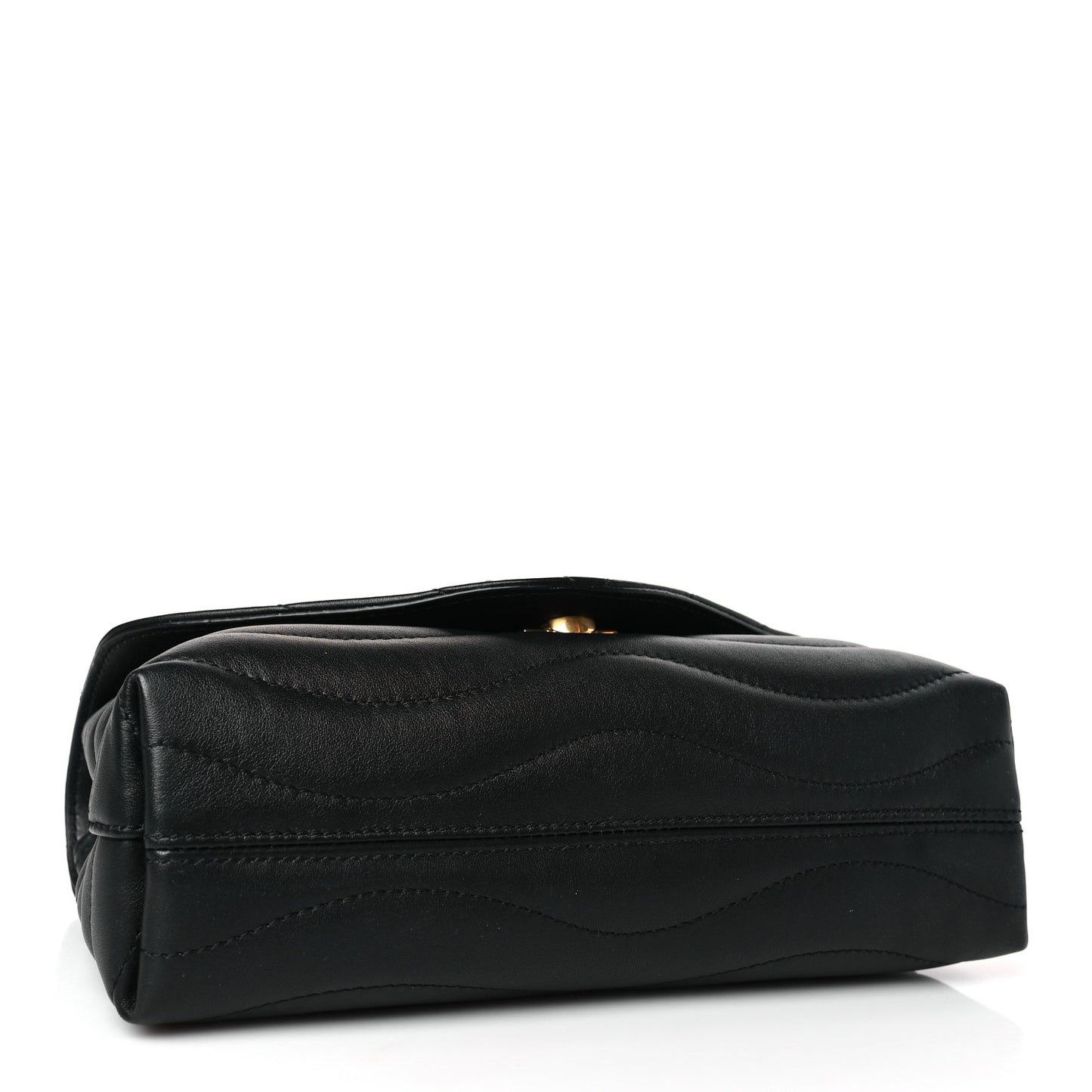 Calfskin LV New Wave Chain Bag Black