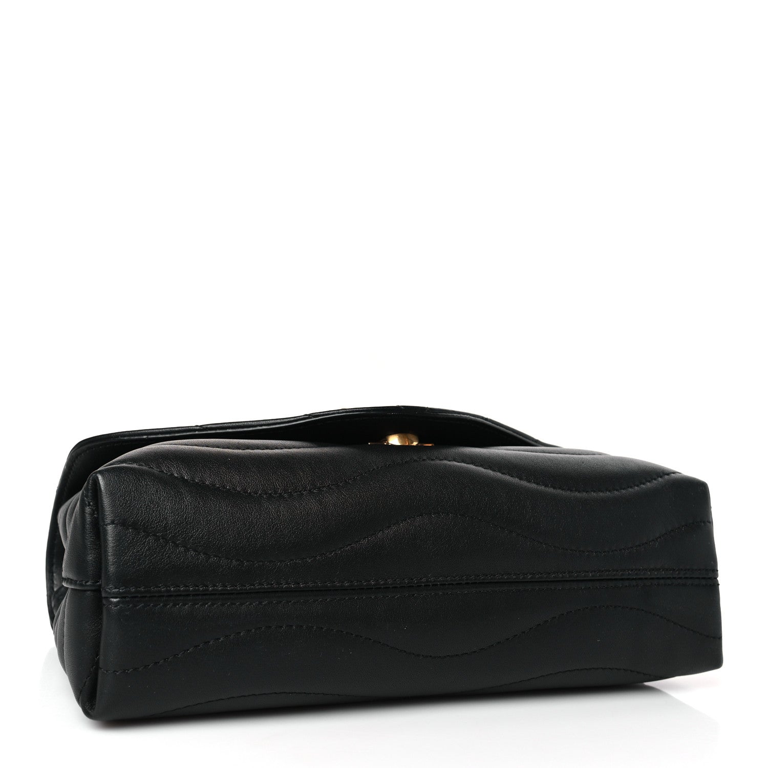 Louis Vuitton Calfskin LV New Wave Chain Bag Black 4 of 8