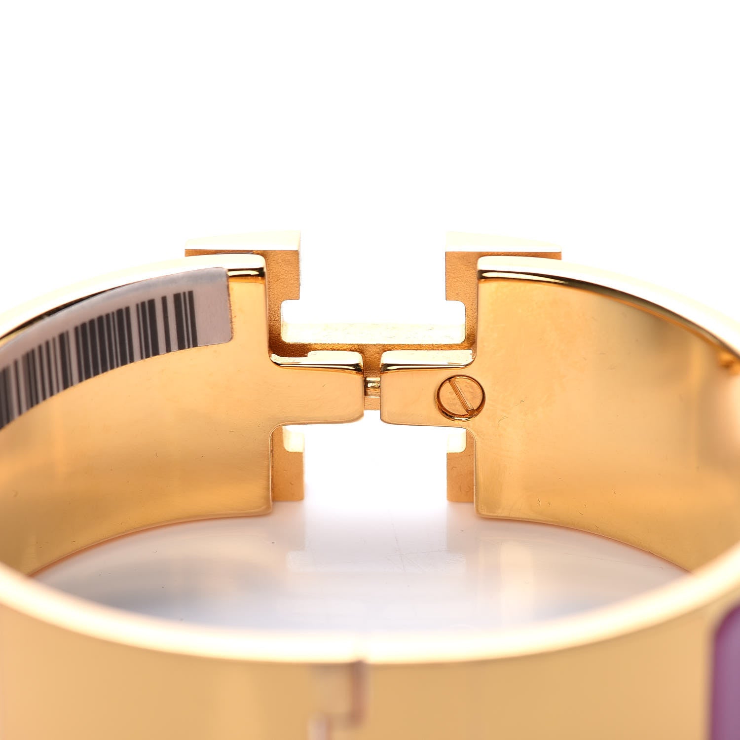 Hermes Enamel Wide Clic Clac H Bracelet PM Rose Flamingo 4 of 9
