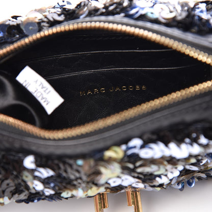 Marc Jacobs Sequins Tweed Mini Debbie Crossbody Bag Black 6 of 9