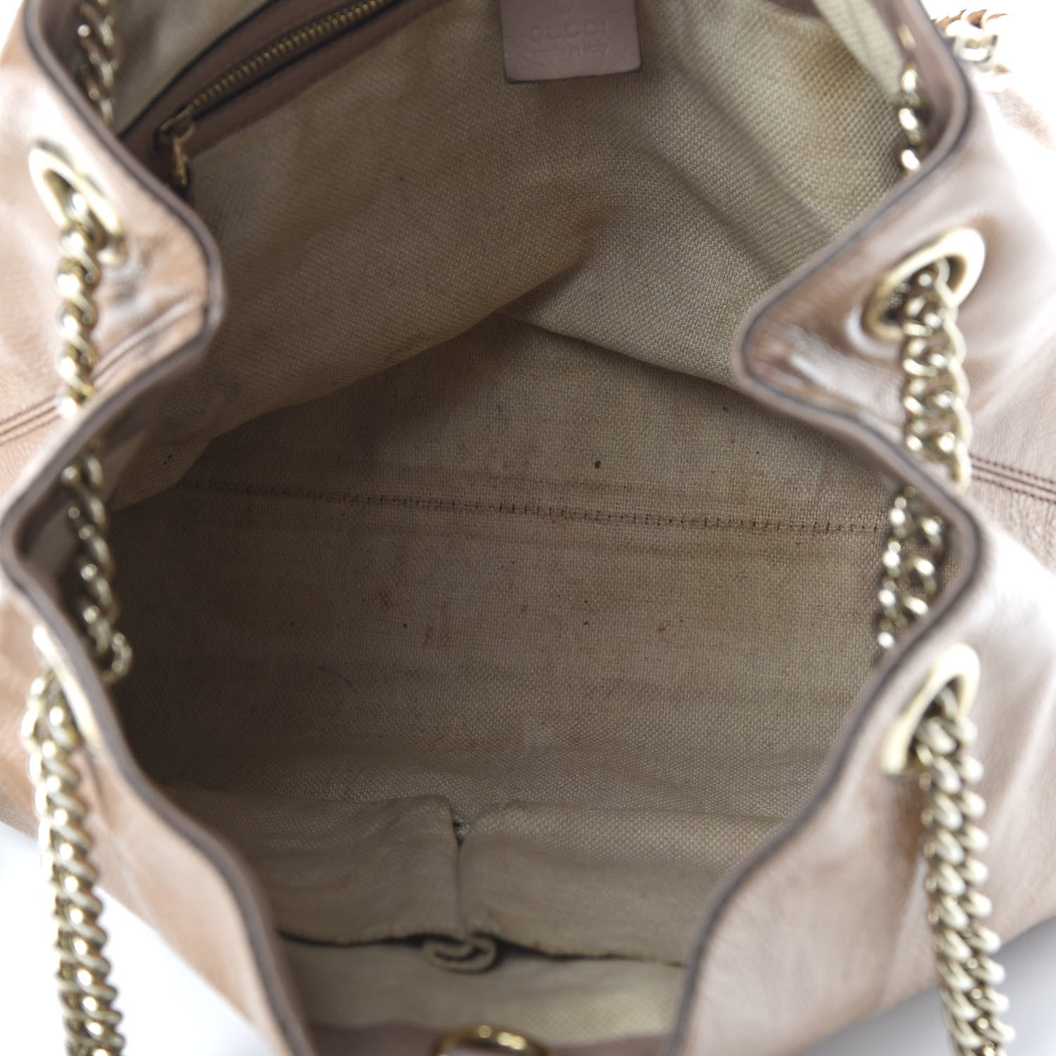 Gucci Patent Medium Soho Chain Shoulder Bag Dark Cipria 5 of 13