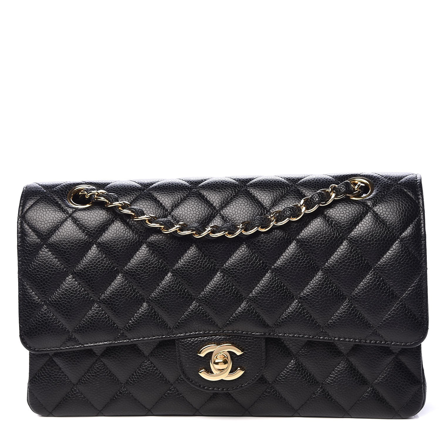 Chanel Caviar Quilted Medium Double Flap Black 1 of 10