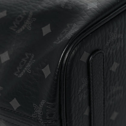 MCM Visetos Medium Liz Reversible Shopper Tote Black 10 of 20