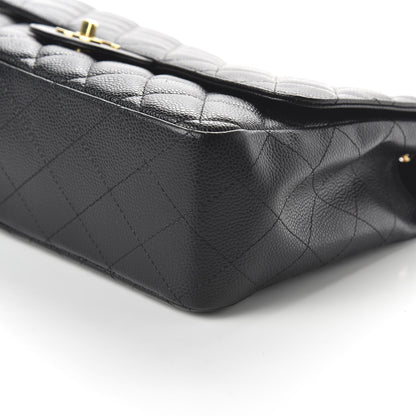 Chanel Caviar Quilted Jumbo Single Flap Black 7 of 11