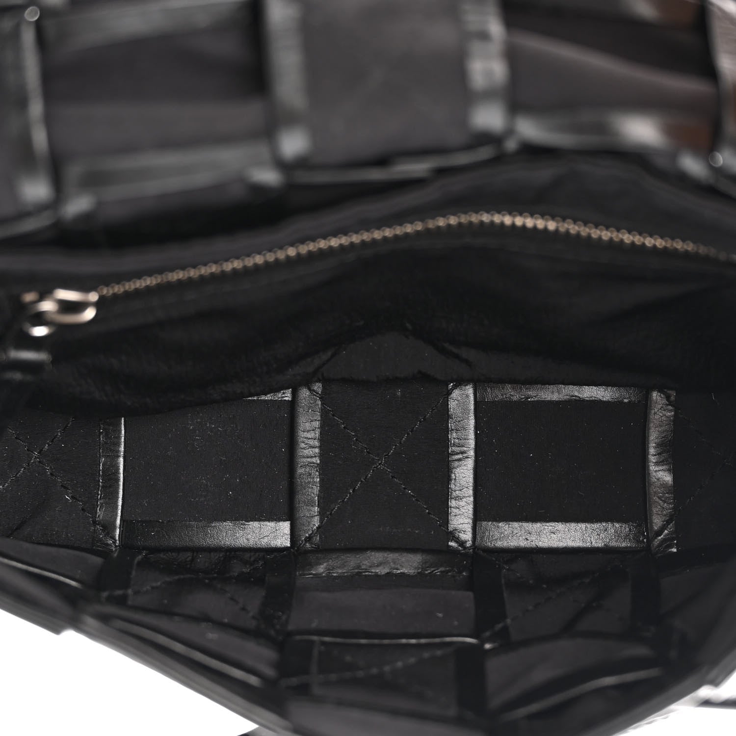 Bottega Veneta Paper Calfskin Maxi Intreccio Cassette Crossbody Bag Black 5 of 12