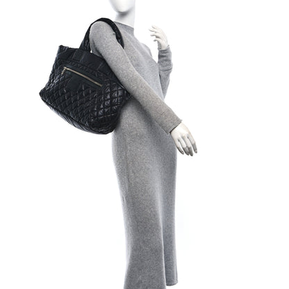 Chanel Nylon Quilted Large Coco Cocoon Tote Black 2 of 10