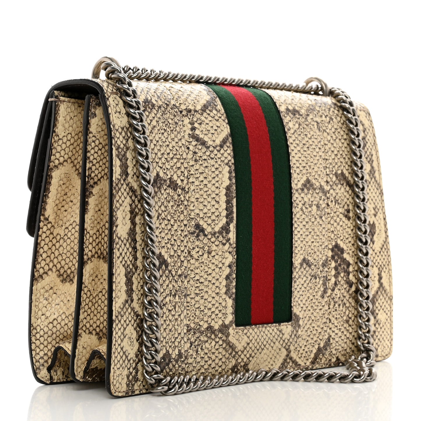 Snakeskin Web Medium Dionysus Shoulder Bag Natural