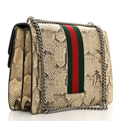Gucci Snakeskin Web Medium Dionysus Shoulder Bag Natural 3 of 12