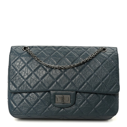 Chanel Aged Calfskin Quilted 2.55 Reissue 226 Flap Dark Blue 1 of 10