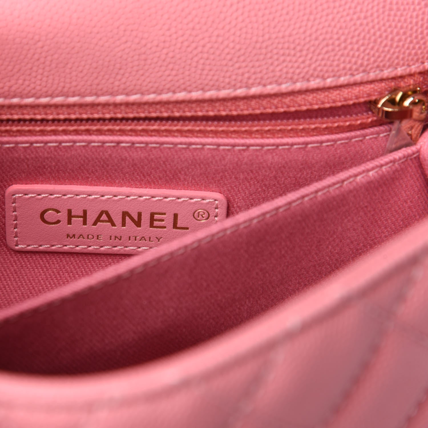 Chanel Caviar Quilted Mini Coco Handle Flap Pink 8 of 10