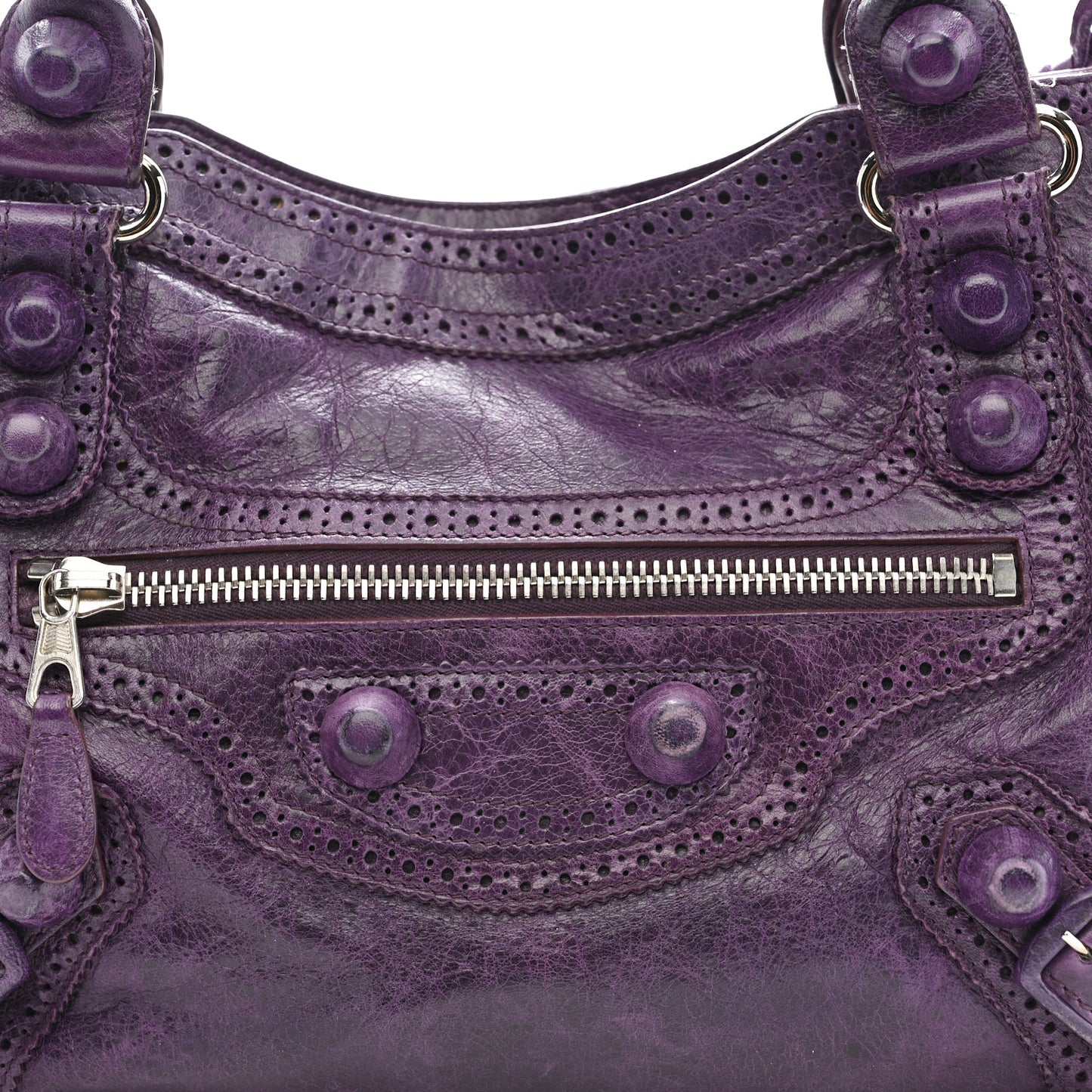 Agneau Giant Brogues Hardware City Raisin