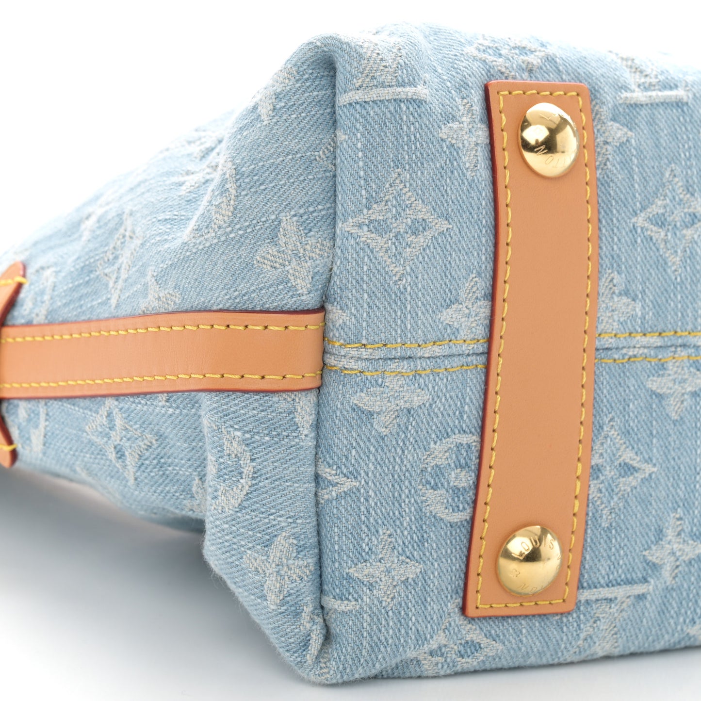 Monogram Denim CarryAll PM Sky Blue