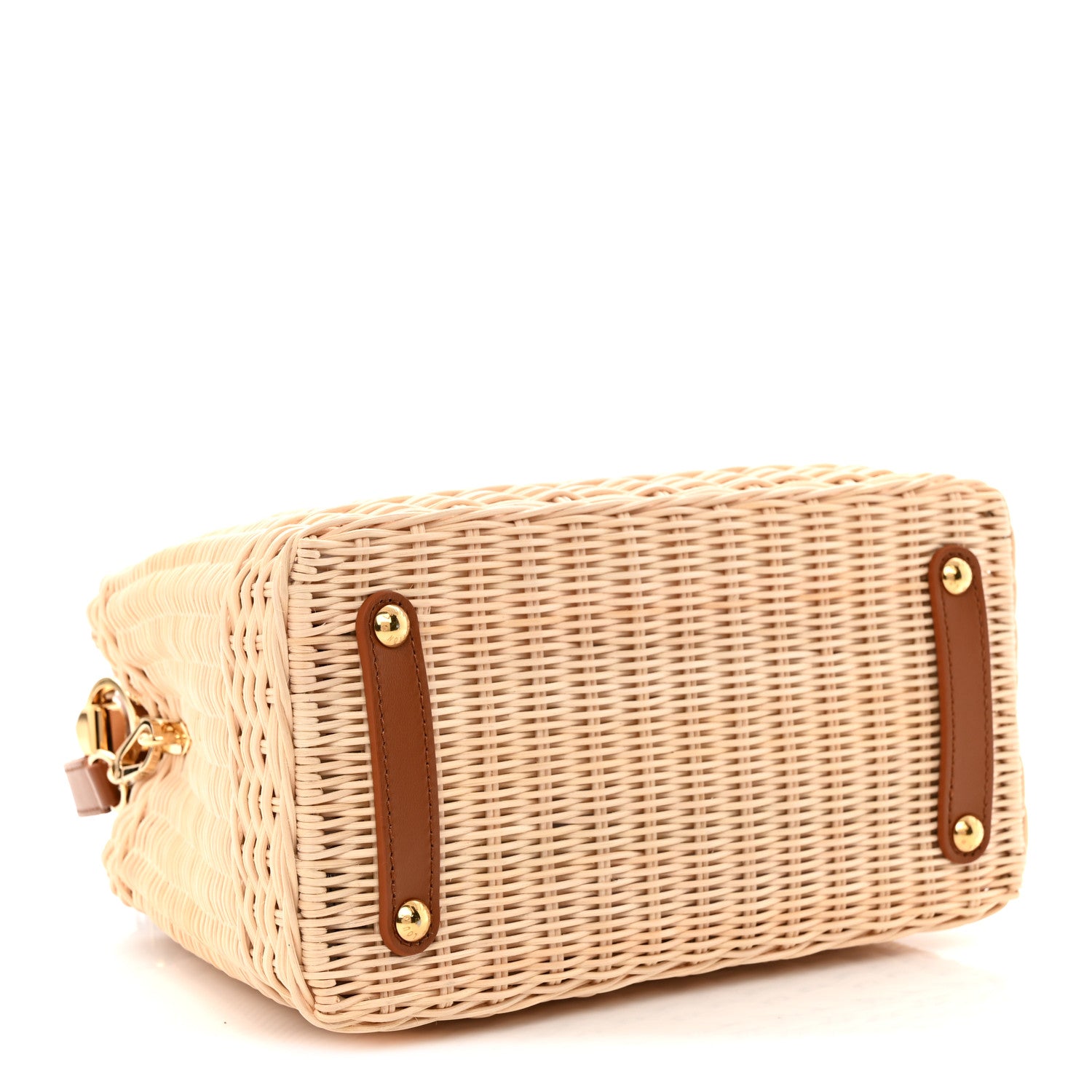 Louis Vuitton Rattan Calfskin Capucines BB Tan 4 of 10