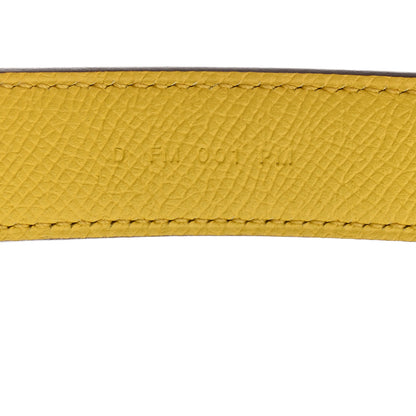 Hermes Epsom 25mm Hexagone Tressage Shoulder Strap Rouge H Jaune De Naples Gold 4 of 6