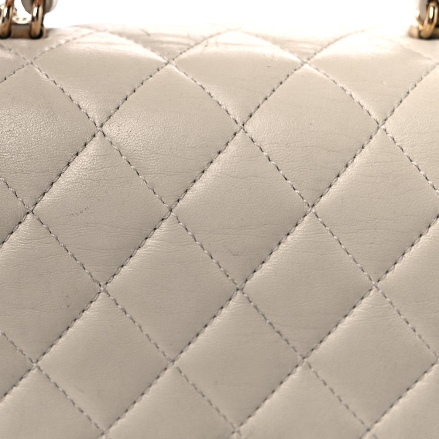 Lambskin Quilted Mini Citizen Chic Flap Ivory Ivory