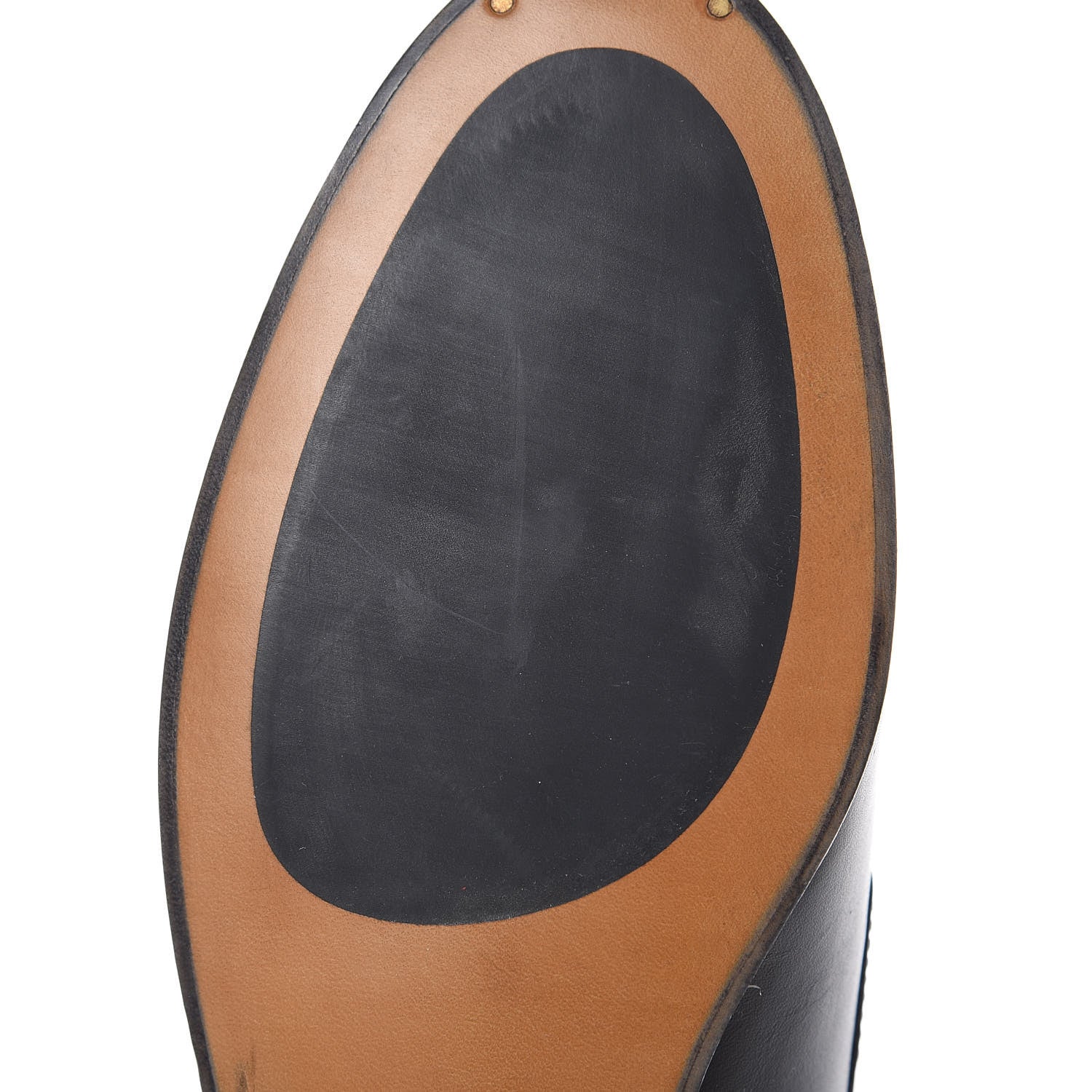 Gucci Calfskin Womens Jordaan Loafers 37 Black 8 of 9