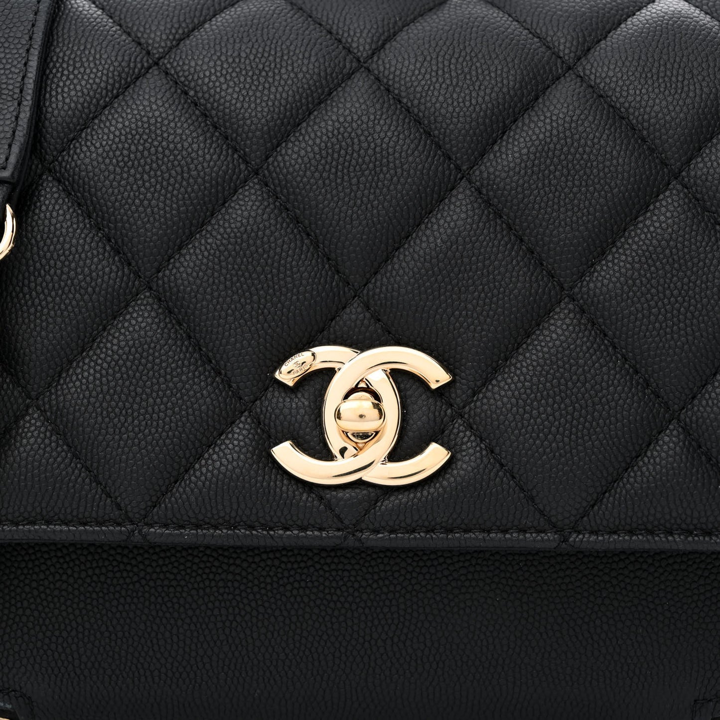 Caviar Quilted Medium Business Affinity Flap Black