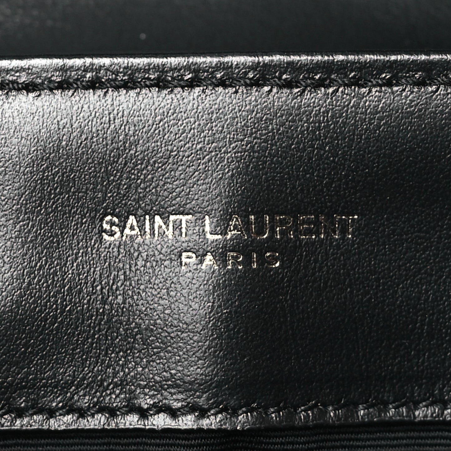 Calfskin Y Quilted Monogram Monochrome Small Loulou Chain Satchel Black