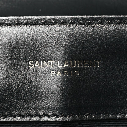 Saint Laurent Calfskin Y Quilted Monogram Monochrome Small Loulou Chain Satchel Black 6 of 10