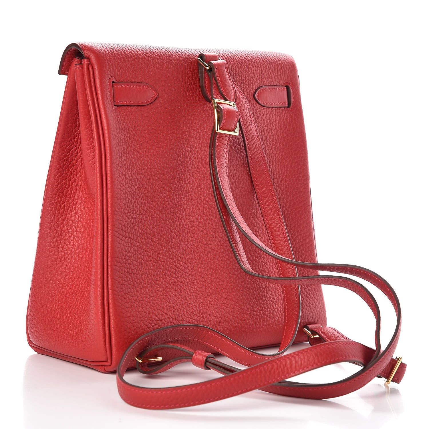 Hermes Togo Kelly Ado Backpack Rouge Casaque 3 of 8