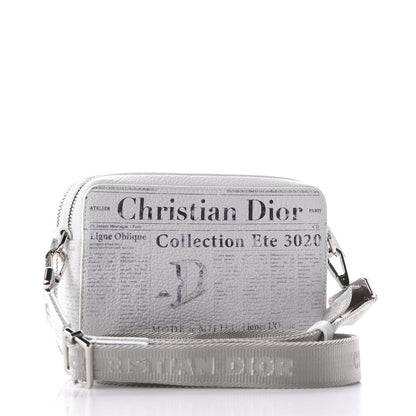 Christian Dior X DANIEL ARSHAM Grained Calfskin Newspaper Messenger White 3 of 11