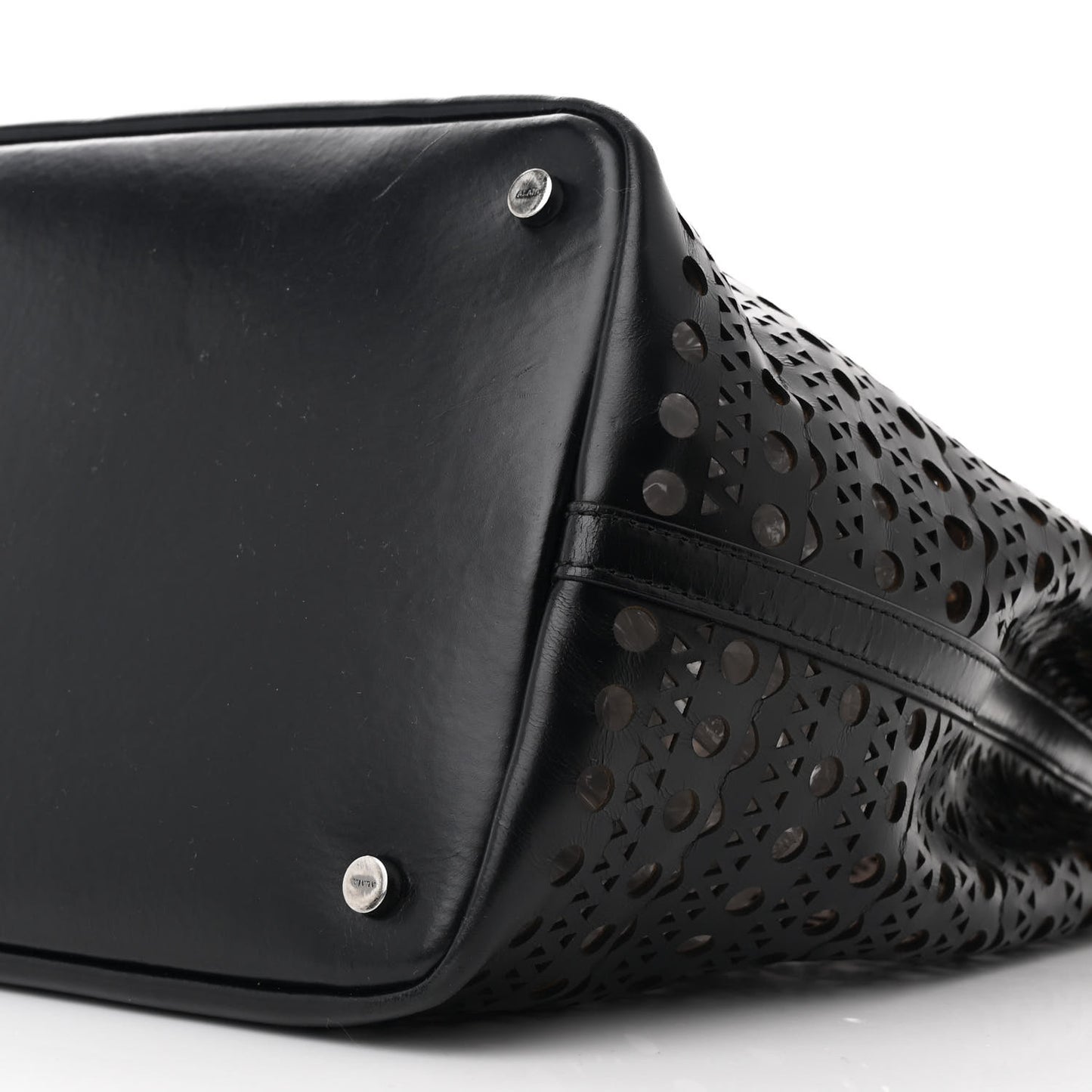 Lux Calfskin Vienne Large Mina Tote Black