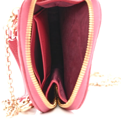 Christian Dior Lambskin Cannage Lady Dior Phone Holder Strawberry Pink 5 of 7