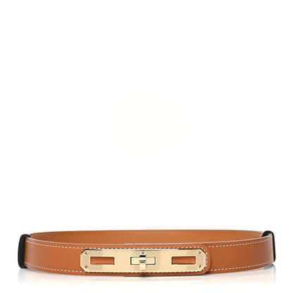 Hermes Madame Calfskin O'Kelly Belt Gold 1 of 3