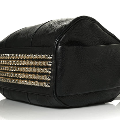 Alexander Wang Pebbled Lambskin Rocco Black Pale Gold Hardware 9 of 10