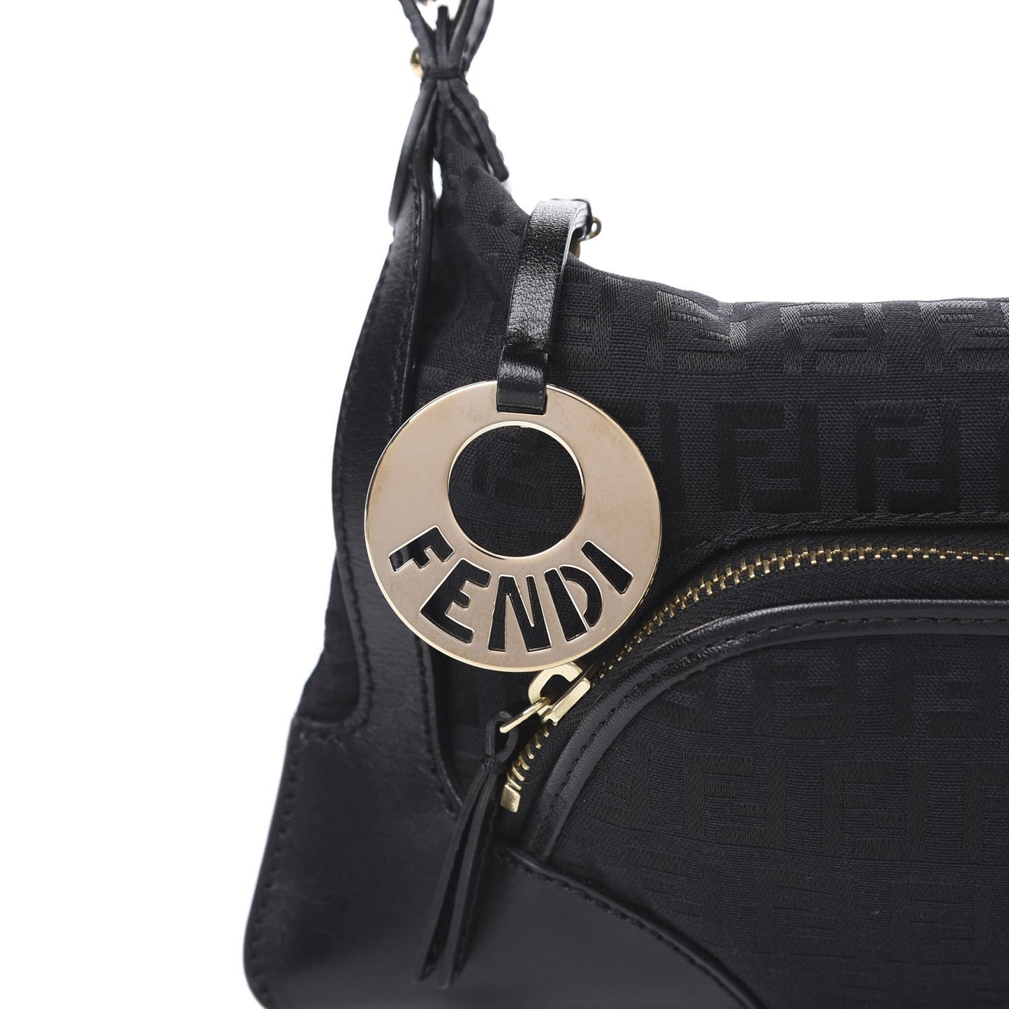 Zucchino Cuoio Small Chef Pocket Shoulder Bag Black