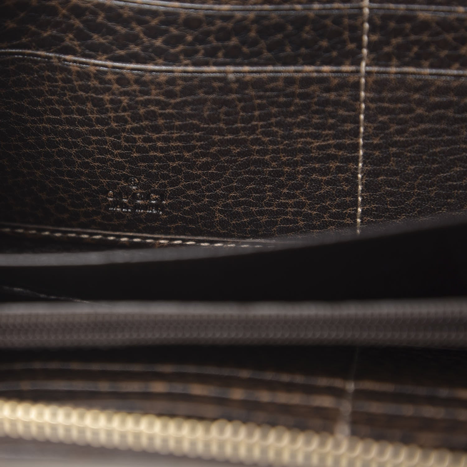 Gucci GG Supreme Monogram Zip Around Wallet Brown 6 of 8