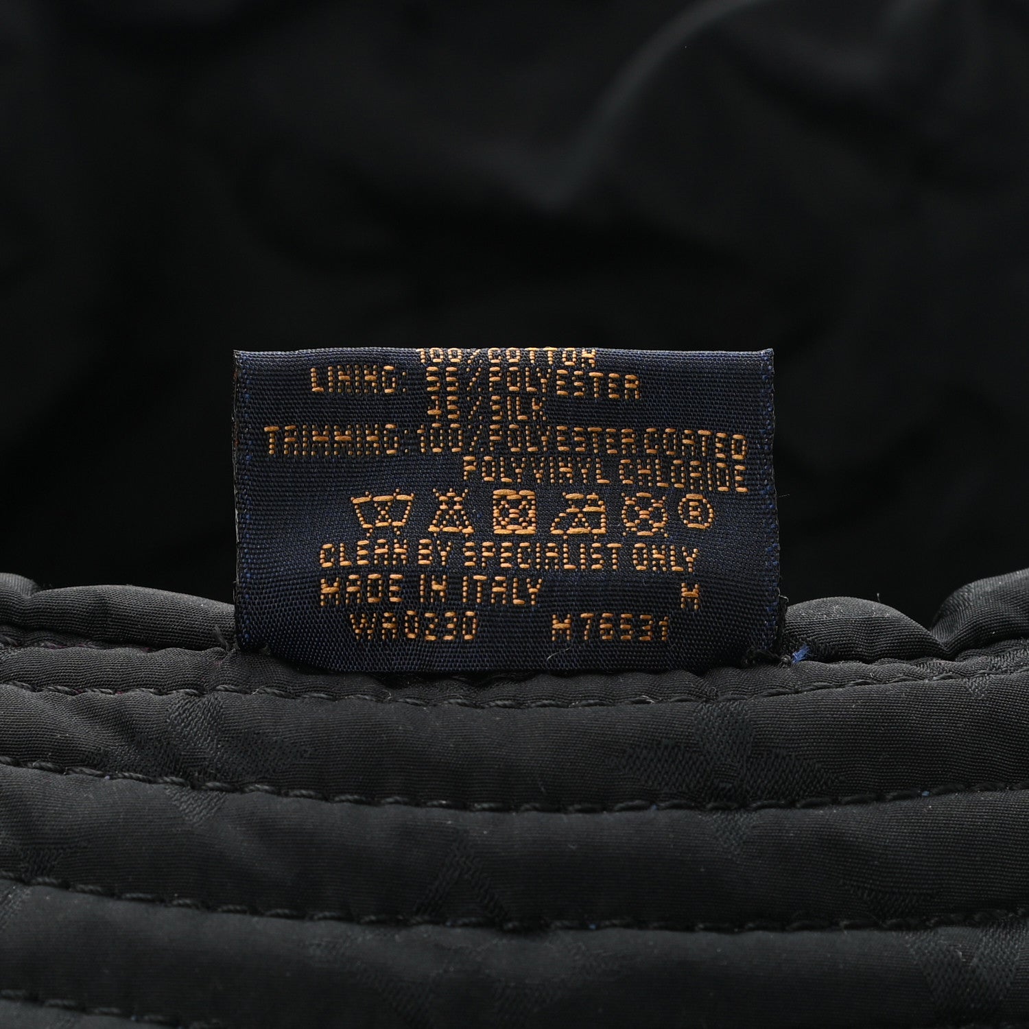 Louis Vuitton Monogram Denim Fringe Bob Bucket Hat M Blue 9 of 10