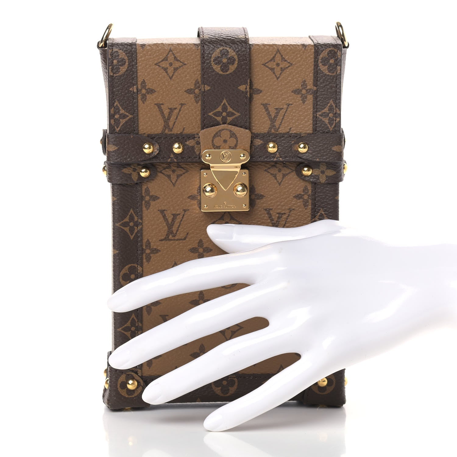 Louis Vuitton Reverse Monogram Pochette Trunk Verticale 2 of 10