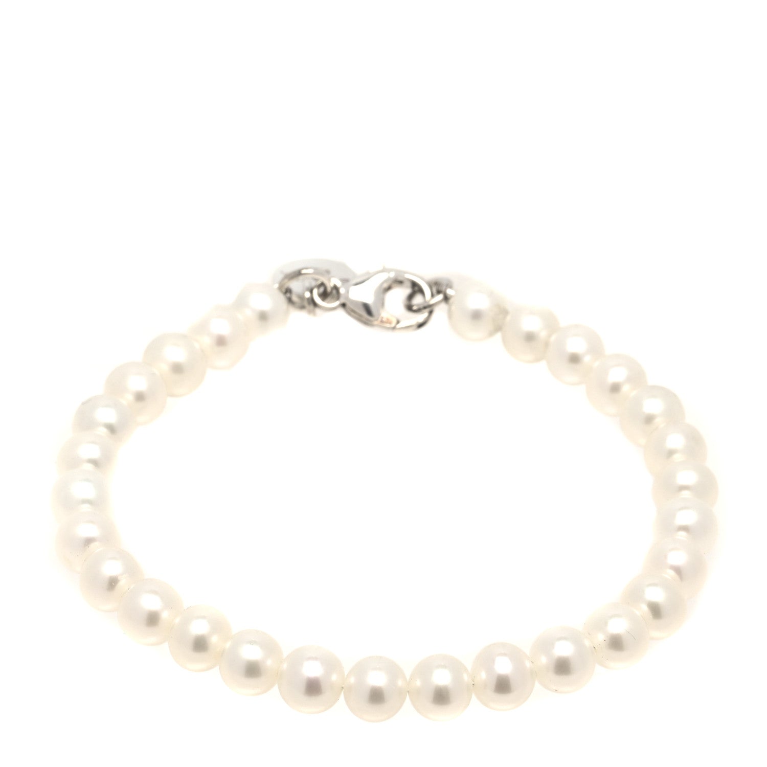 Tiffany Sterling Silver Pearl Ziegfeld Bracelet 1 of 4