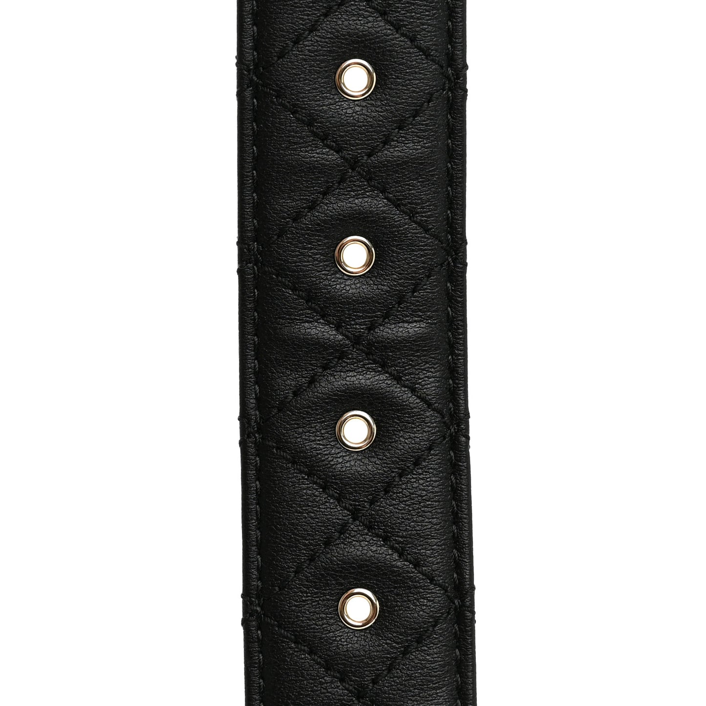 Calfskin Quilted CC Chain Belt 95 38 Black