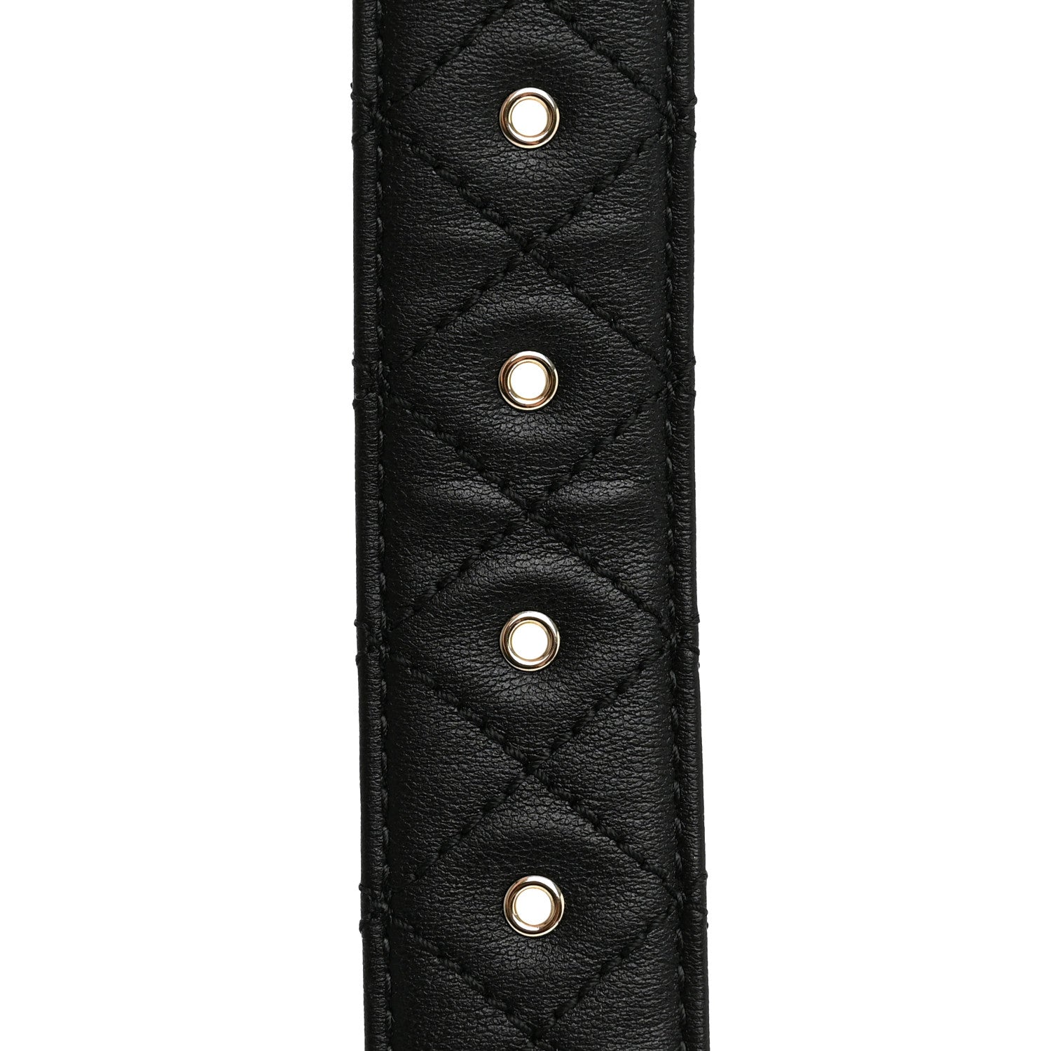 Chanel Calfskin Quilted CC Chain Belt 95 38 Black 4 of 5