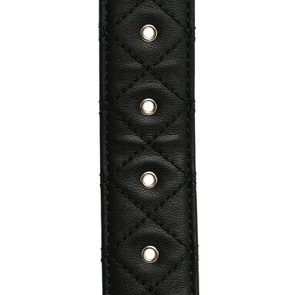 Chanel Calfskin Quilted CC Chain Belt 95 38 Black 4 of 5