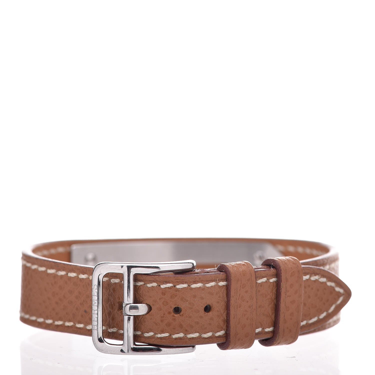 Hermes Stainless Steel Courchevel 20mm Kelly Cadena Quartz Watch Gold 3 of 5