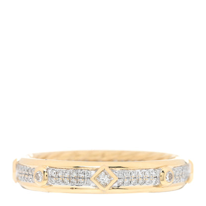 David Yurman 18K Yellow Gold Diamond Modern Renaissance Pave Ring 57 8 1 of 4
