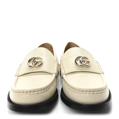 Gucci Millennial Ribot Womens Interlocking G Moccasin Loafers 37 New Ivoire 3 of 10