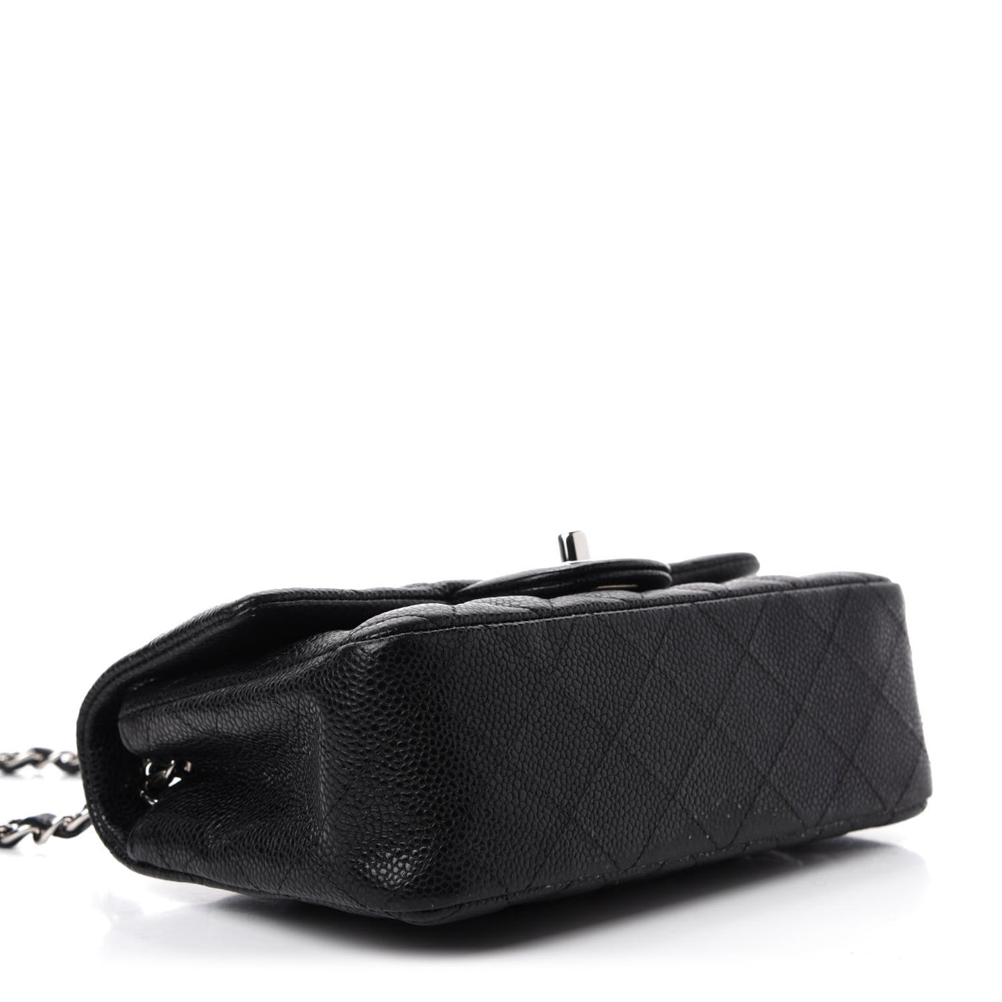 Caviar Quilted Mini Rectangular Flap Black